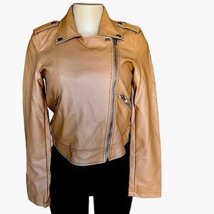 NWT- 21 Saints faux leather jacket